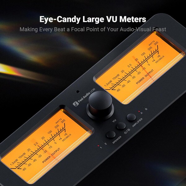 Main product image for Fosi Audio LC30-Y Speaker Selector with Orange VU Meters235-288